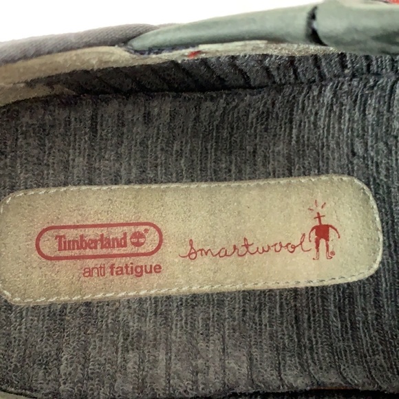 Timberland genuine leather women’s slip on shoes moss green/gray size 7.5W - Picture 10 of 12